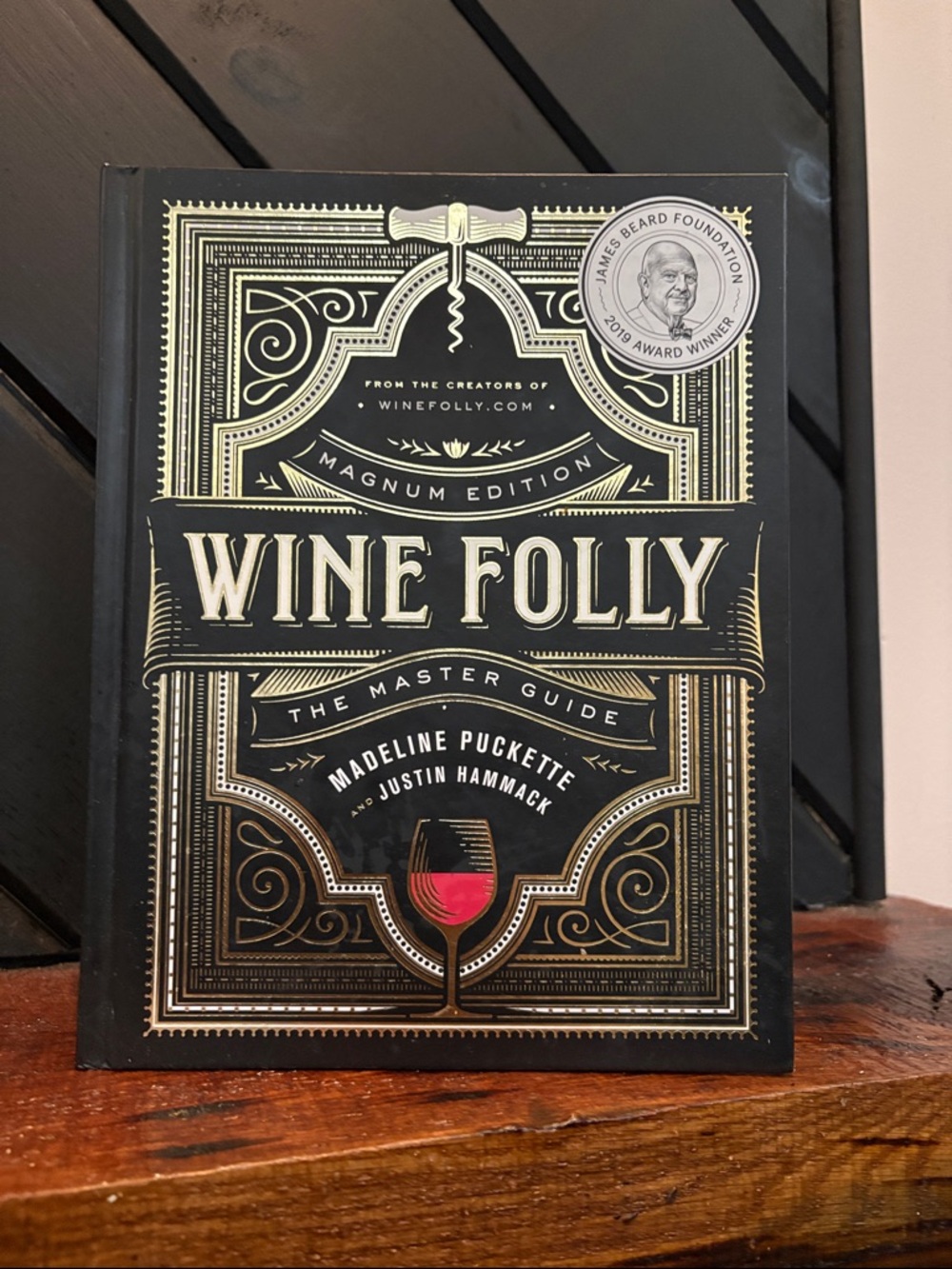 Avery Black and Gold Wine Folly Master Guide Book